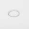 Elegant half <div data-glossary-id="2076541">wedding band</div> in white gold and diamonds