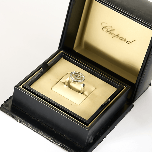 CHOPARD - Happy Spirit - Valkokulta- ja timanttisormus s