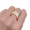 Bague 54 Dinh Van - Bague trois anneaux en or blanc, jaune et rose 58 Facettes 35259