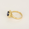 Anel em ouro amarelo 18k Safira