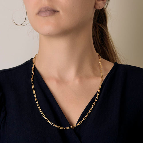 CARTIER - SANTOS - Small Model - 18K Yellow Gold Necklace