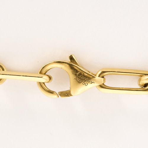CARTIER - SANTOS - Small Model - 18K Yellow Gold Necklace
