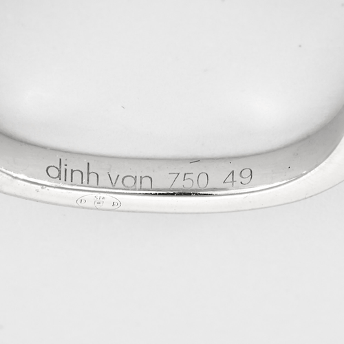 DINH VAN - Le Cube - PM - Prsten z bílého zlata a diamantu