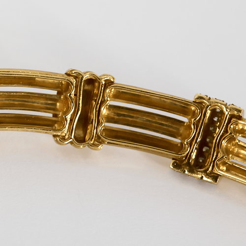 Boucheron - Vzácný náhrdelník ze žlutého zlata a diamantů. Vintage. 1980.
