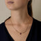 Halskette aus Gelbgold, Rubin: 1 Karat, Diamanten: 0,90 Karat
