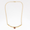 Halskette aus Gelbgold, Rubin: 1 Karat, Diamanten: 0,90 Karat
