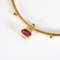 Halskette aus Gelbgold, Rubin: 1 Karat, Diamanten: 0,90 Karat