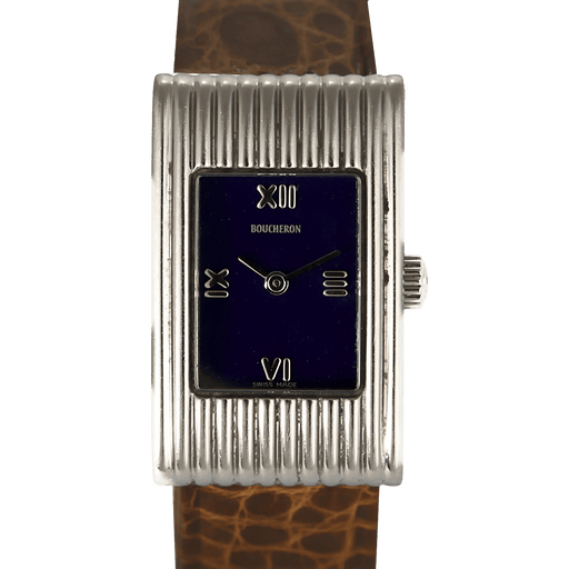Boucheron - Reflet watch in steel with blue dial