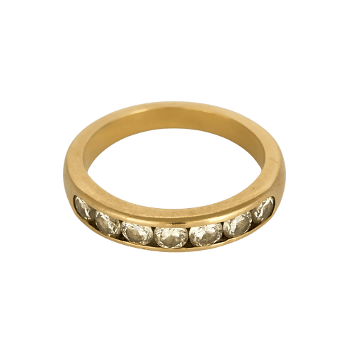 54 Bague en Or jaune 18k Diamant 58 Facettes DV32677-2