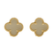 Van Cleef & Arpels Boucles d'oreilles Vintage Alhambra en Or jaune 18k nacre blanche