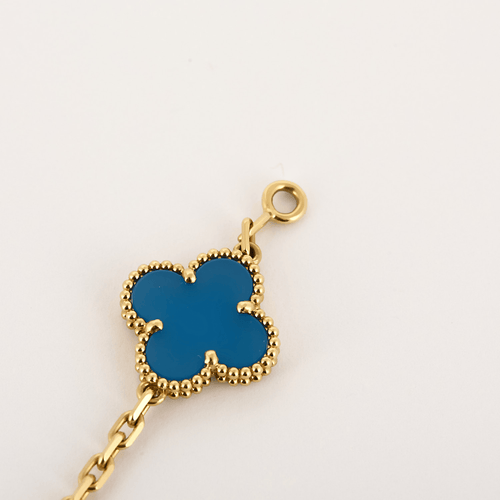 Van Cleef Arpels Bracelet Vintage Alhambra en Or jaune 18k agate 58 Facettes DV4391-7