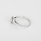 Elegante ring Solitaire in witgoud en diamanten: in totaal 1,14 karaat