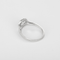 Elegante ring Solitaire in witgoud en diamanten: in totaal 1,14 karaat