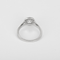Elegante ring Solitaire in witgoud en diamanten: in totaal 1,14 karaat