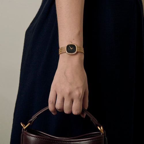 Patek Philippe Orologio Ellipse da donna in oro giallo e quadrante in onice