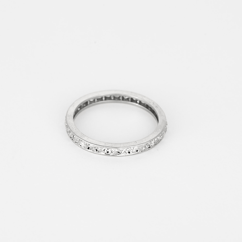 Verighetă americană în Platină și diamante