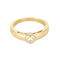 Ring Solitaire in yellow gold, white gold and diamonds