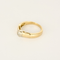 Ring Solitaire in yellow gold, white gold and diamonds