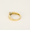 Ring Solitaire in yellow gold, white gold and diamonds