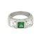Ring Platin Diamant und Smaragd