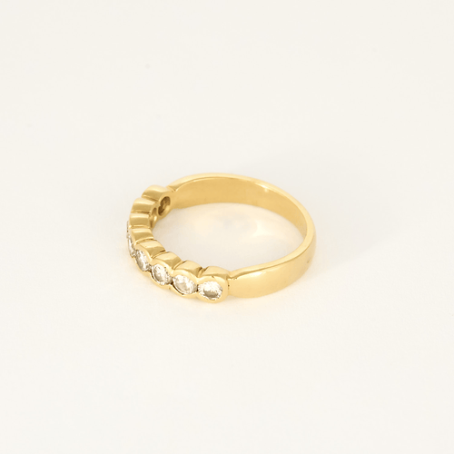 Bague en Or jaune 18k Diamant