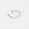 White gold ring, and princess-cut diamonds: 0.50 carat