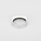 White gold ring, and princess-cut diamonds: 0.50 carat