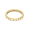 Alliance américaine en or jaune et diamants de taille brillant