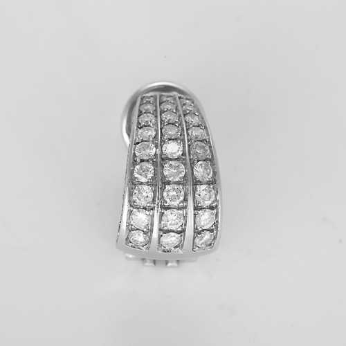 Elegante øreringe i hvidguld og diamanter: 1 karat