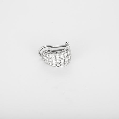 Elegante øreringe i hvidguld og diamanter: 1 karat