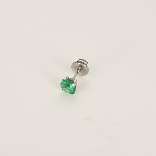 Náušnice z 18k bílého zlata <span data-glossary-id="">Emeraude</span>