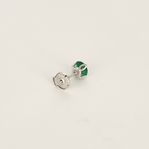 Náušnice z 18k bílého zlata <span data-glossary-id="">Emeraude</span>