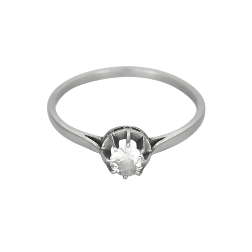 Elegant ring Solitær i Platin og diamant: 0,30 karat