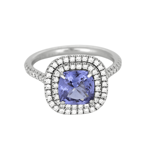 Tiffany - Soleste - Ring in platinum, tanzanite and diamonds