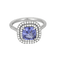 Tiffany - Soleste - Ring in platinum, tanzanite and diamonds