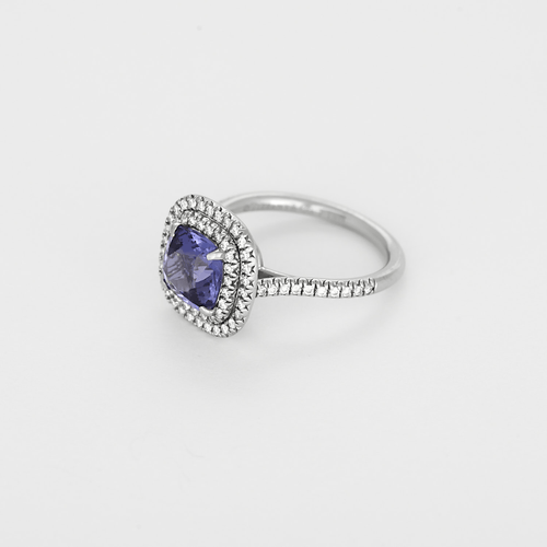 Tiffany - Soleste - Ring in platinum, tanzanite and diamonds