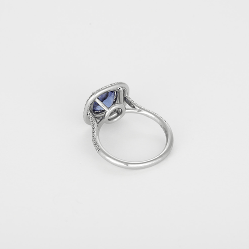 Tiffany - Soleste - Ring in platinum, tanzanite and diamonds