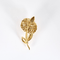 Broche Geelgoud 18k en Platina Diamant