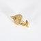 Broche Geelgoud 18k en Platina Diamant