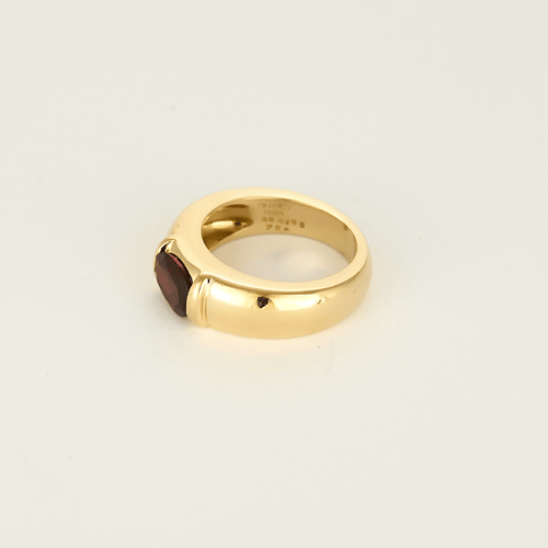 50.5 Chaumet - Bague Gioia en or jaune et grenat 58 Facettes DV32676-1
