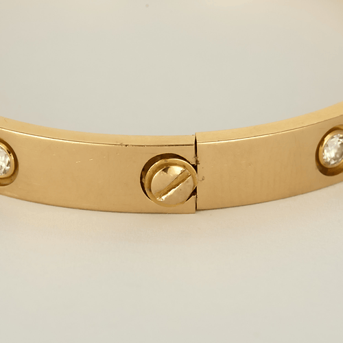 Cartier- Pulsera LOVE, modelo clásico, 10 diamantes