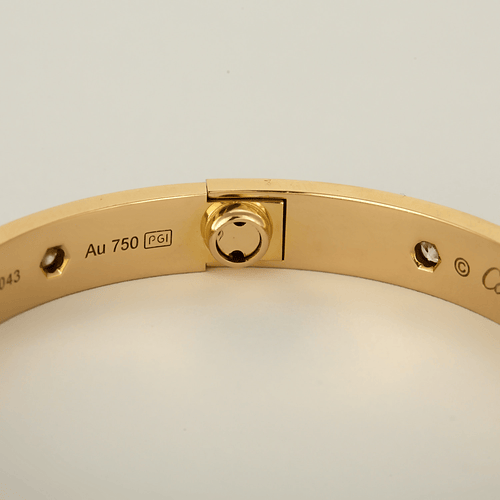Cartier- Pulsera LOVE, modelo clásico, 10 diamantes
