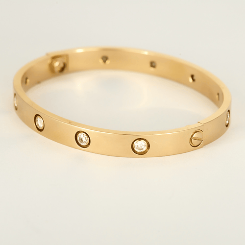 Cartier- Pulsera LOVE, modelo clásico, 10 diamantes
