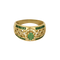 Anillo de oro amarillo de 18k Esmeralda