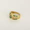 Anillo de oro amarillo de 18k Esmeralda