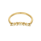 Élégante alliance en or jaune et diamants