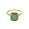 53 Bague en Or jaune 14k Emeraude 58 Facettes DV32478-6