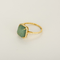 53 Bague en Or jaune 14k Emeraude 58 Facettes DV32478-6
