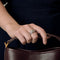 Anillo de oro blanco de 18k Diamante