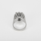 Anillo de Oro blanco 18k Zafiro y Diamante
